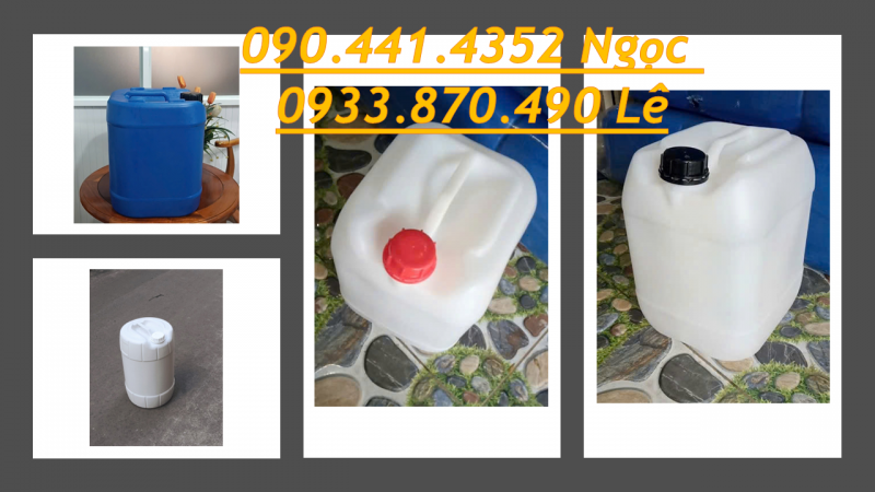 Can nhựa chứa 25 lít thuốc nhuộm, can nhựa 30L đựng chất tẩy rửa máy móc 
