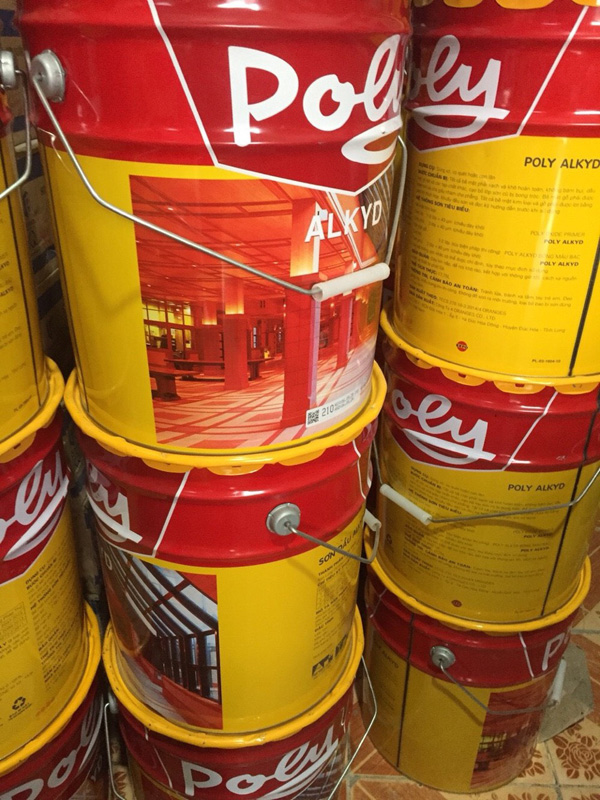 1 thùng sơn dầu Poly cho sắt thép chính hãng giá rẻ chiết khấu cao tại TPHCM