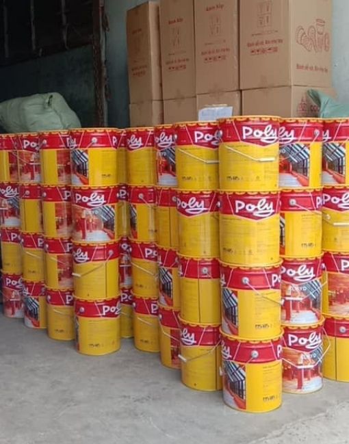 1 thùng sơn dầu Poly cho sắt thép chính hãng giá rẻ chiết khấu cao tại TPHCM
