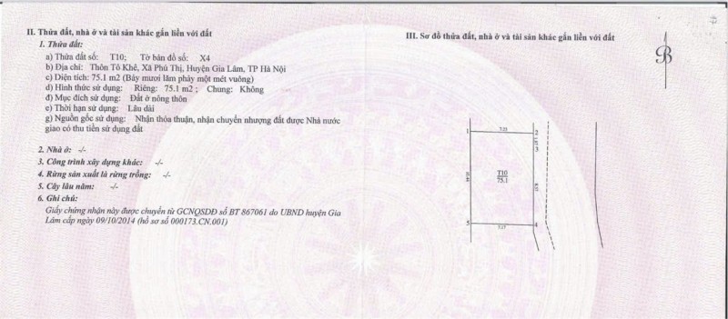 NHÀ ĐẸP – GIÁ TỐT  – CHÍNH CHỦ CẦN BÁN TẠi Đường Tô Khê, xã Phú Thị, Gia Lâm  Hà Nội