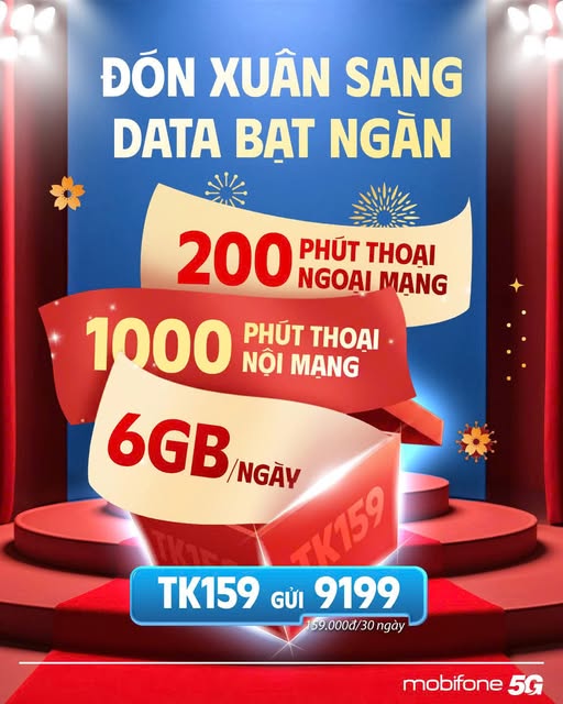 Trải nghiệm gói cước TK159 MobiFone - Bứt phá tốc độ, bao trọn data