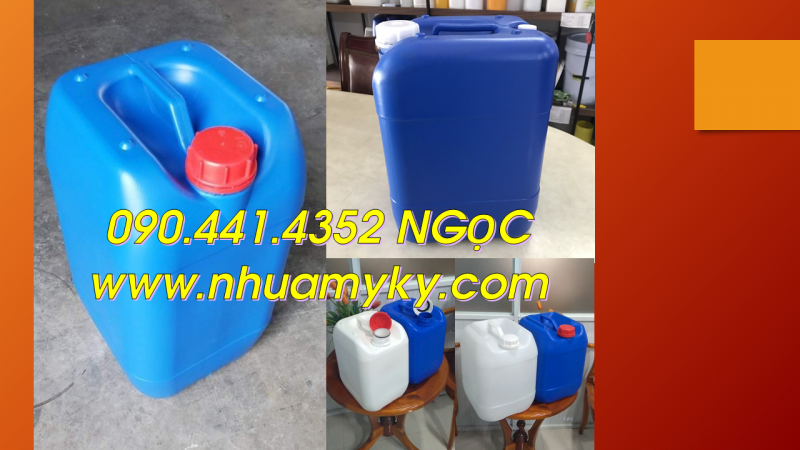 Can nhựa 30 lít mẫu mới chống ọc, chống rò rỉ, có nắp thoát khí 