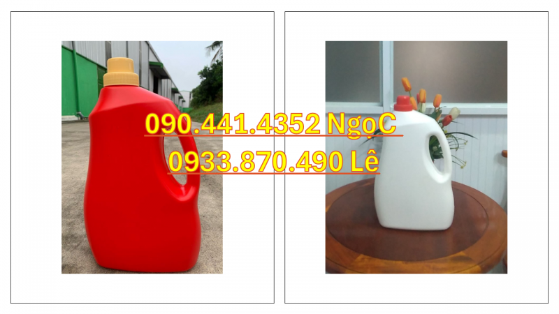 Can nhựa 0.5 lít đựng hóa chất sửa xe máy, can nhưa 1 lít đựng chất rửa động cơ 