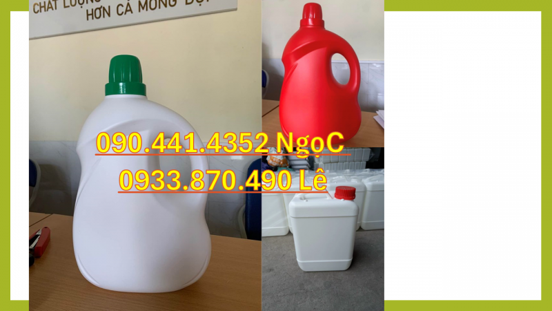 Can nhựa 0.5 lít đựng hóa chất sửa xe máy, can nhưa 1 lít đựng chất rửa động cơ 