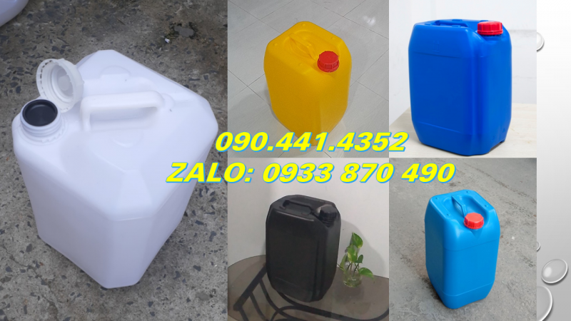 Can nhựa 30 lít đựng dầu công nghiệp, can nhựa 25 lít đựng hóa chất sinh khí 
