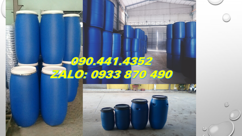 Thùng phuy nhựa 30 lít đựng hải sản trữ đông, thùng phuy 50 lít xuất khẩu cá tươi