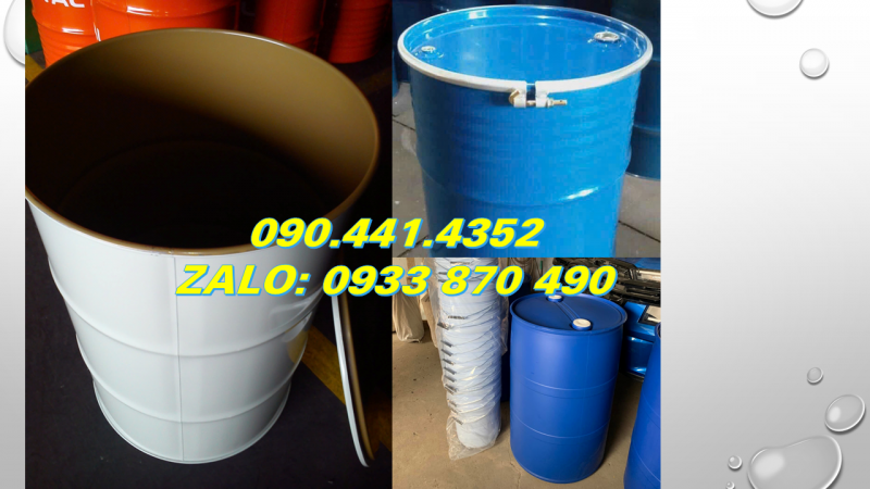 Gía thùng phi sắt 220 lít, thùng phuy sắt đựng hóa chất mua ở đâu giá rẻ