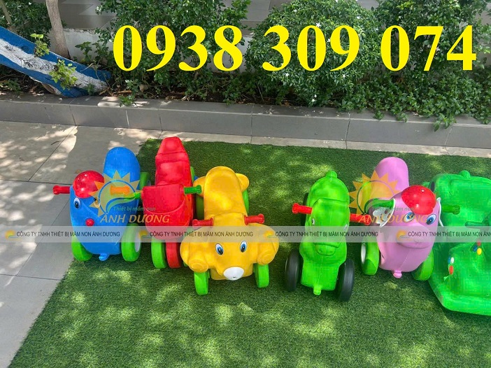 Xe chòi chân mầm non,bập bênh nhựa mầm non,bập bênh đôi nhựa