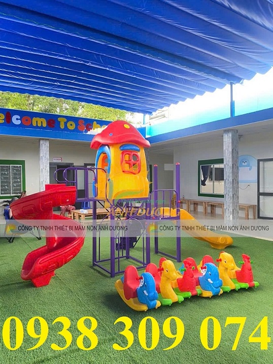 Xe chòi chân mầm non,bập bênh nhựa mầm non,bập bênh đôi nhựa