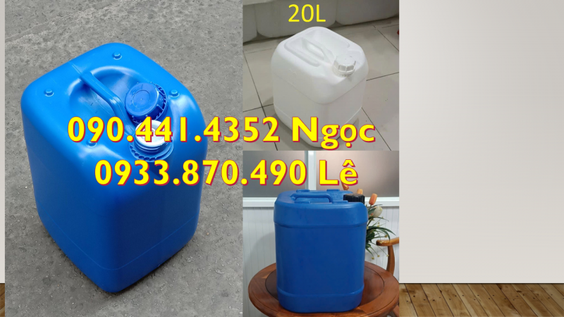Bán can nhựa 25L đựng cồn rửa tay, can nhựa 30 lít đựng nông dược 