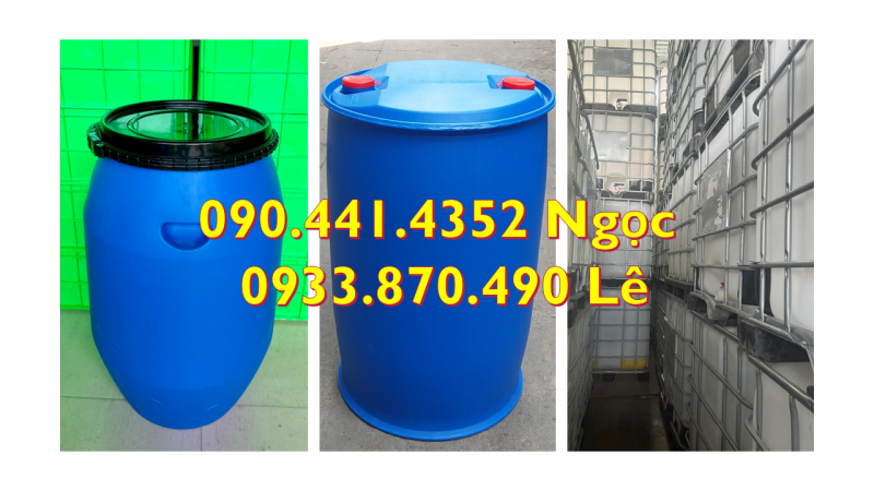 Mua thùng phuy nhựa 120 lít đựng dầu lửa, thùng phuy nhựa 60 lít đựng dầu thô 