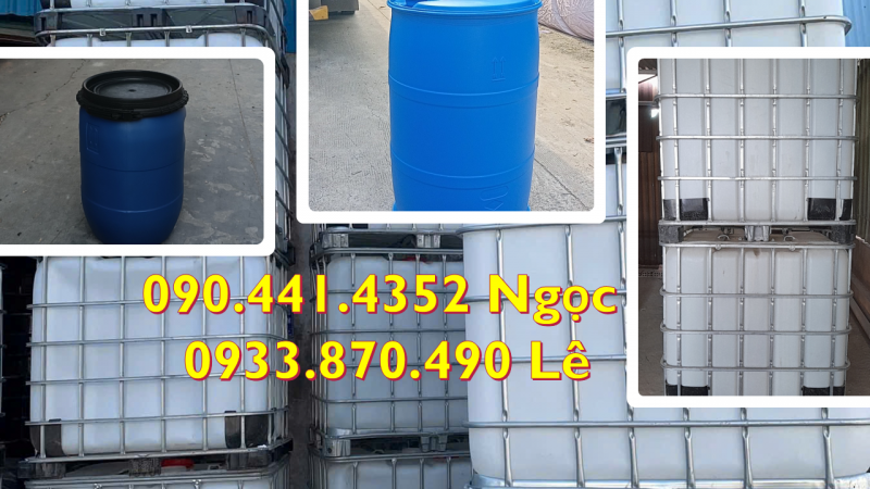 Mua thùng phuy nhựa 120 lít đựng dầu lửa, thùng phuy nhựa 60 lít đựng dầu thô 