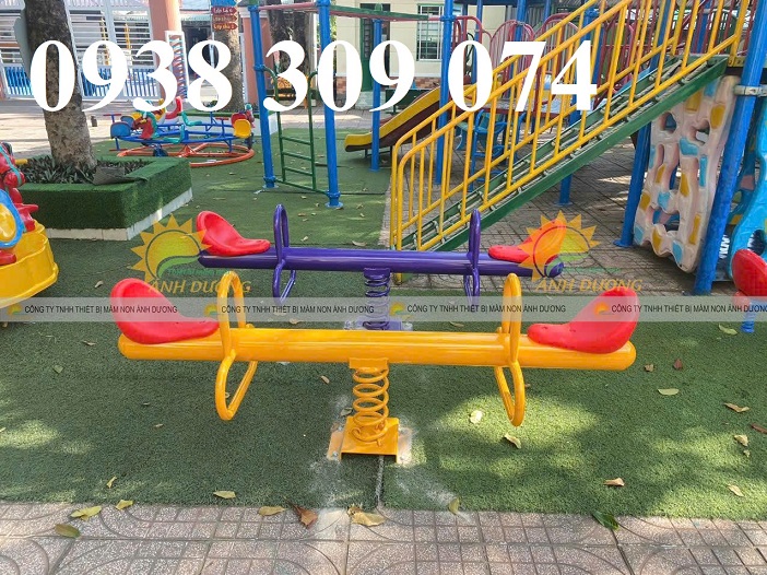 Bập bênh lò xo ngoài trời trẻ em, bập bênh đòn ngoài trời