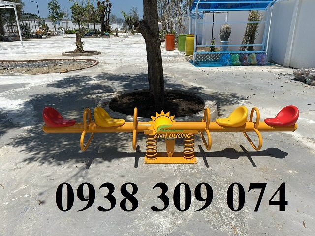 Bập bênh lò xo ngoài trời trẻ em, bập bênh đòn ngoài trời