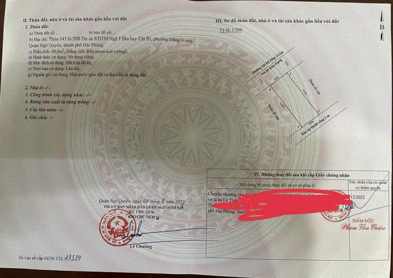 BÁN ĐẤT LÔ 20B LÊ HỒNG PHONG – SAU PASSION – NGÔ QUYỀN – HẢI PHÒNG