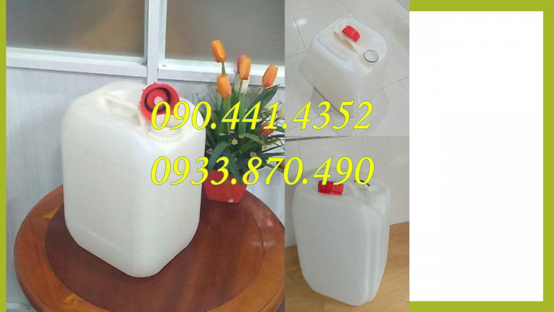 Can nhựa 10 lít đựng hóa chất xuất khẩu, thùng nhựa 20 lít đựng bazơ 
