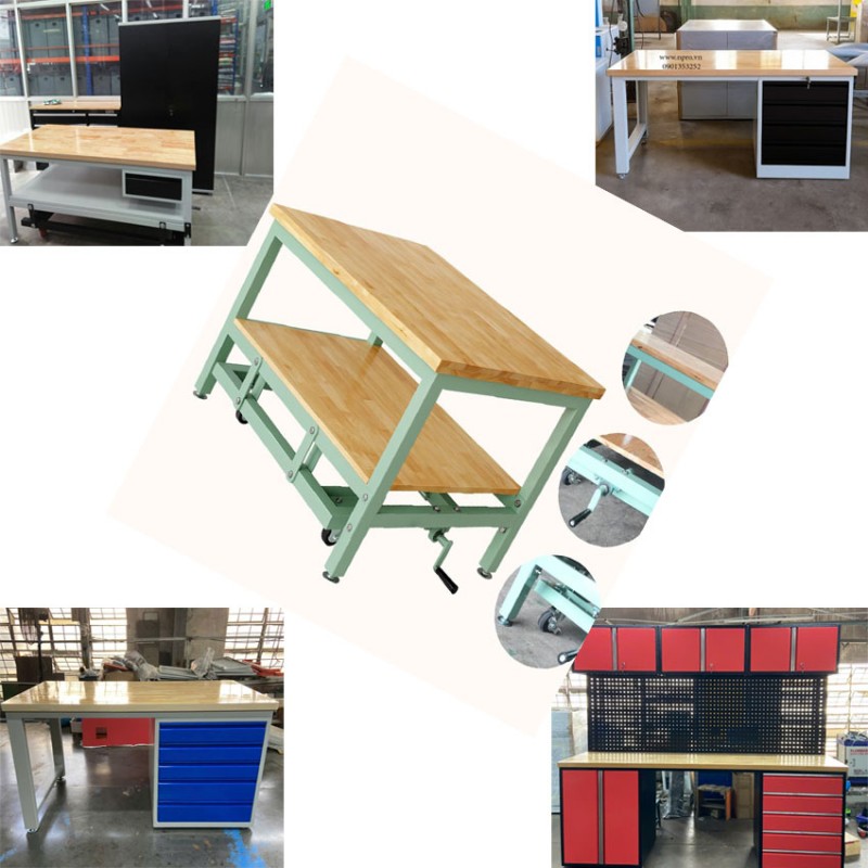 Bàn nguội nâng hạ KT: W1800xD900xH800mm