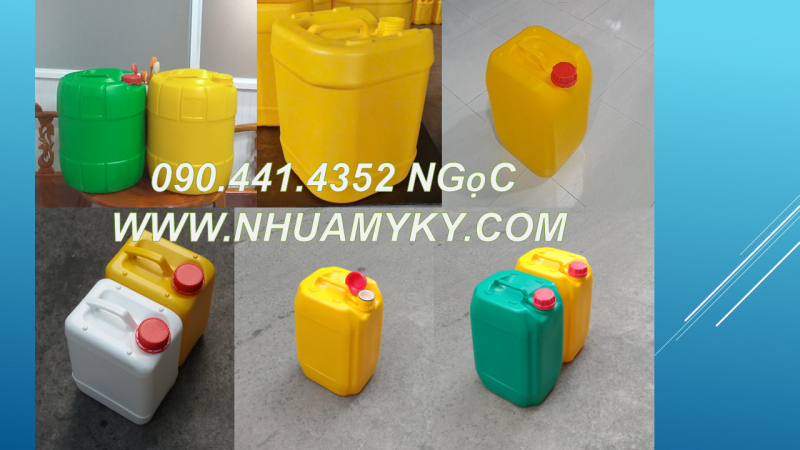 Can nhựa 25 lít đựng hóa chất thí nghiệm trong trường học, bệnh viện