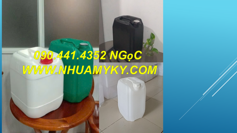 Can nhựa 25 lít đựng hóa chất thí nghiệm trong trường học, bệnh viện