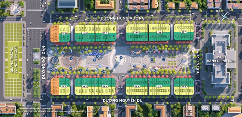 8 SUẤT NGOẠI GIAO MẶT ĐƯỜNG NGUYỄN DU-DỰ ÁN CENTRAL SQUARE PHỐ ĐI BỘ THÁI NGUYÊN