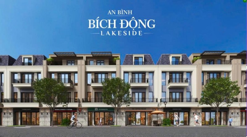 Lô Shophouse Bích Động Lakeside – diện tích 126m² – đường 22m – MT 7m – giá từ 68 triệu/m² (giãn