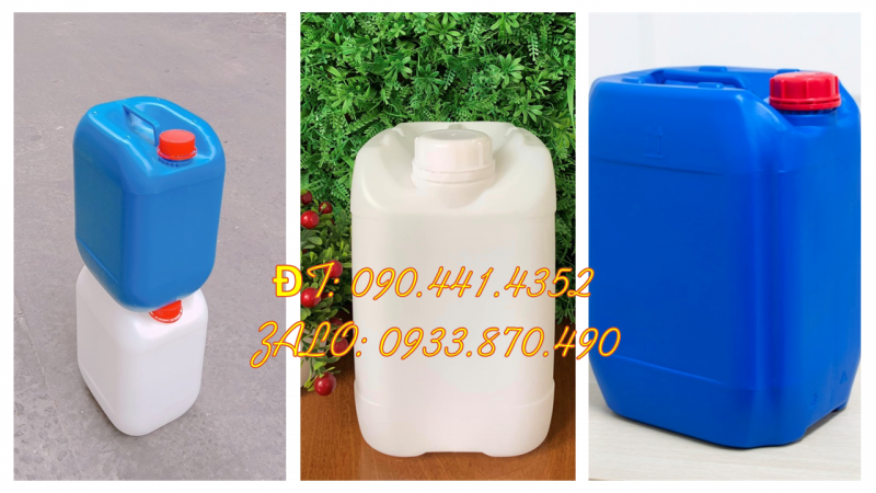 Can nhựa 30 lít đựng axit có khí, can nhựa 30L đựng mẫu thí nghiệm
