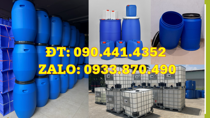 Báo giá thùng phuy sắt đựng bazơ, thùng sắt 220 lít làm thùng đốt rác