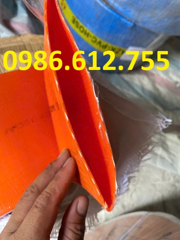 Ống bạt tải cát màu vàng cam phi 100 dùng dẫn nước hút cát sỏi