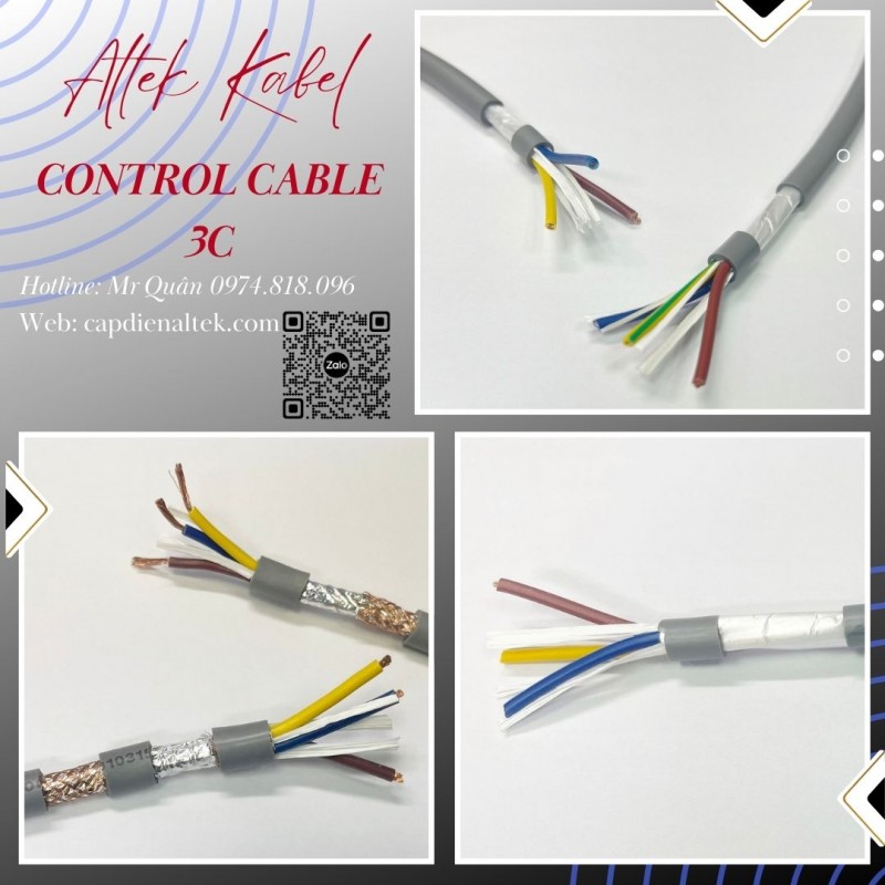 Tổng kho cáp: Cáp điều khiển 3 lõi Altek Kabel