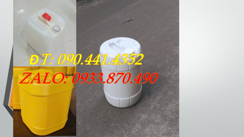 Can nhựa 30 lít đựng nhiên liệu dự trữ, can nhựa 25 lít đựng xăng sinh học 