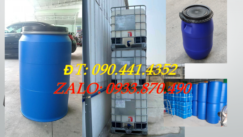 Thùng phuy nhựa 120 lít tại Q10, mua thùng phuy nhựa nào để đựng thực phẩm 