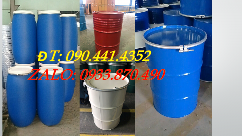 Thùng phuy sắt nắp kín và nắp hở có công dụng gì ? 