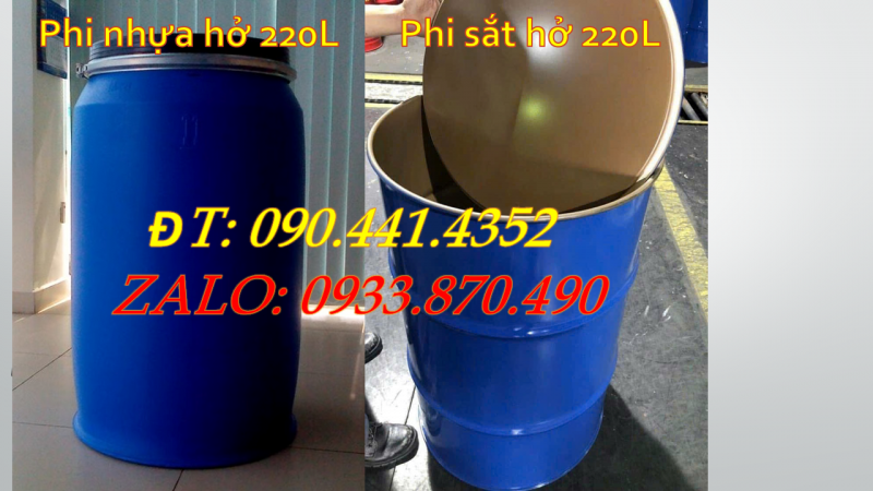 Thùng phuy sắt nắp kín và nắp hở có công dụng gì ? 