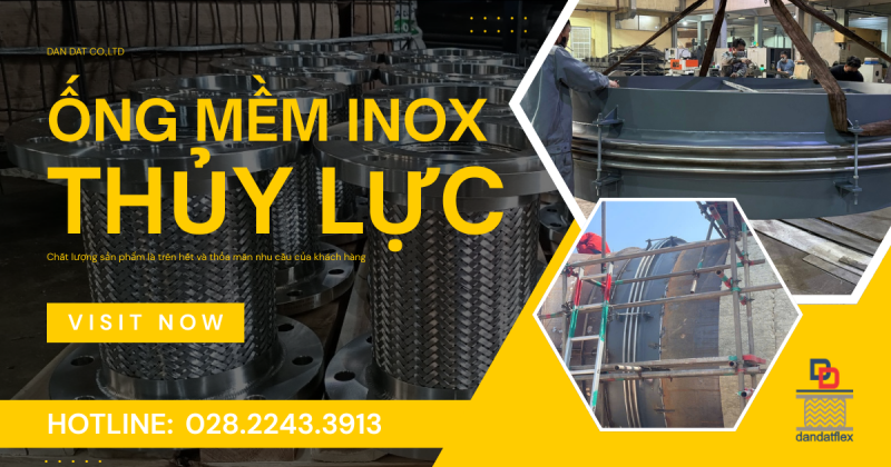 Ống mềm inox thủy lực, ống mềm inox chịu áp lực cao, ống mềm inox công nghiệp