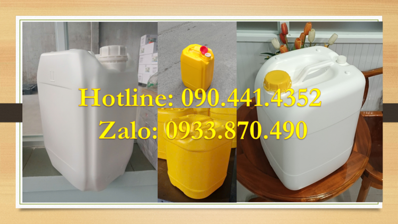 SX can nhựa 25 lít, can đựng hóa chất 20 lít, can nhựa 10 lít vuông dày