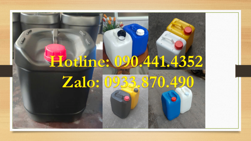 SX can nhựa 25 lít, can đựng hóa chất 20 lít, can nhựa 10 lít vuông dày