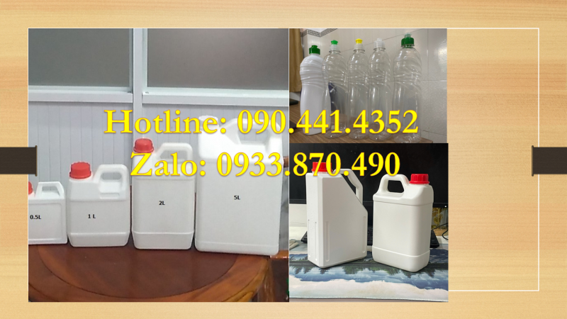 Can nhựa 2 lít đựng mật ong, can nhựa 5 lít đựng đường mía 