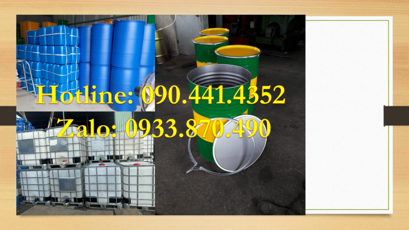 Thùng phuy sắt đựng chất dễ bốc cháy, thùng phuy sắt đựng nhiên liệu 