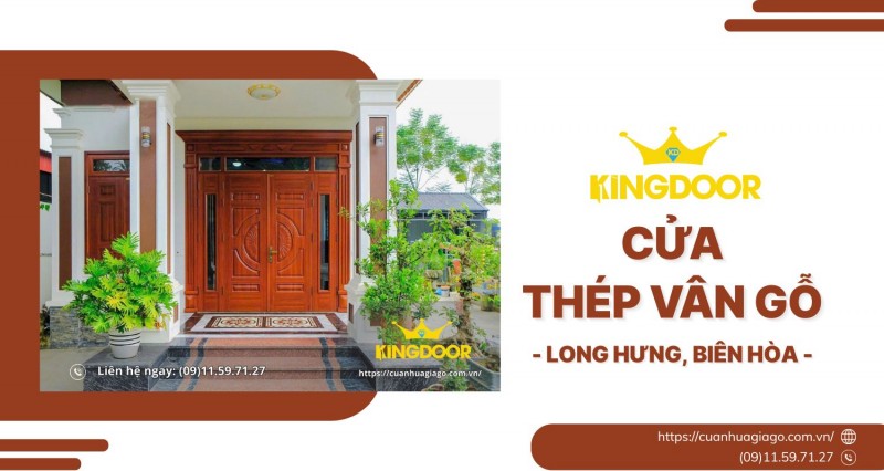 Cửa Thép Vân Gỗ Tại Long Hưng, Biên Hòa | Nhiều Mẫu, Bền Lâu