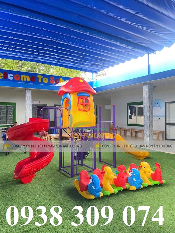 Cầu trượt liên hoàn xích đu ngoài trời nhập khẩu giá rẻ