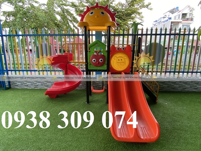 Cầu trượt liên hoàn xích đu ngoài trời nhập khẩu giá rẻ