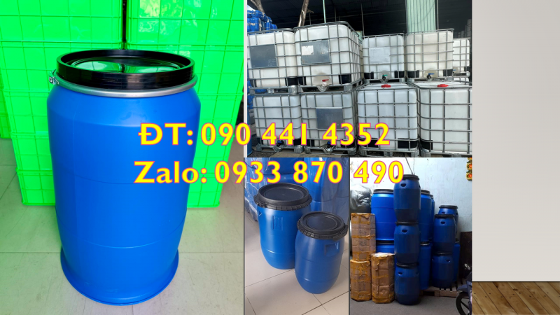 Thùng phuy nhựa 30 lít Long An, thùng phuy nhựa đựng 50 lít tại Củ Chi