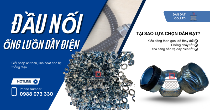 Đầu nối ống thép mềm luồn dây điện, Đầu nối ống ruột gà lõi thép bọc nhựa