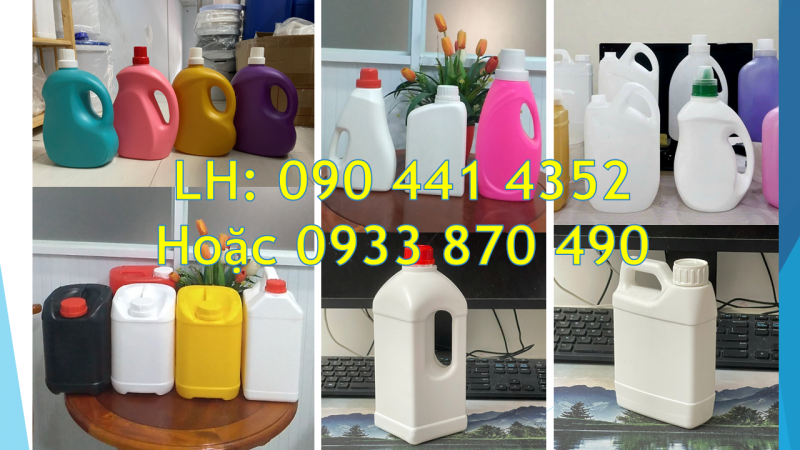 Can 1 lít đựng hóa chất tại Q12, can nhựa 5 lít đóng gói hàng hóa xuất khẩu 