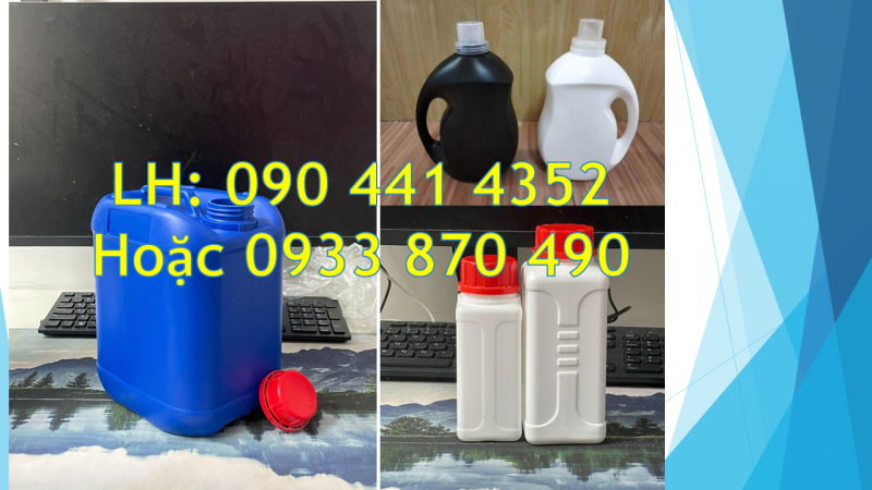 Can 1 lít đựng hóa chất tại Q12, can nhựa 5 lít đóng gói hàng hóa xuất khẩu 