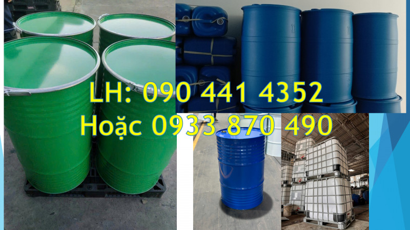 Thùng phuy sắt đựng dầu mỏ, thùng phuy sắt cũ đựng axit tuổi thọ trên 3 năm 