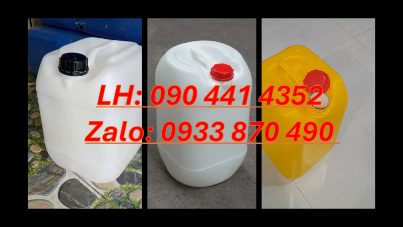 Can nhựa 30 lít dày chịu nhiệt, can nhựa 25 lít đưng chất thông cống nước 