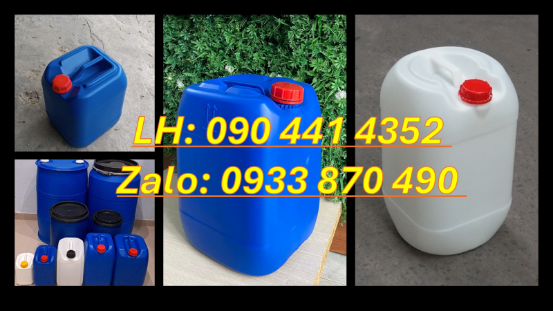 Can nhựa 30 lít dày chịu nhiệt, can nhựa 25 lít đưng chất thông cống nước 