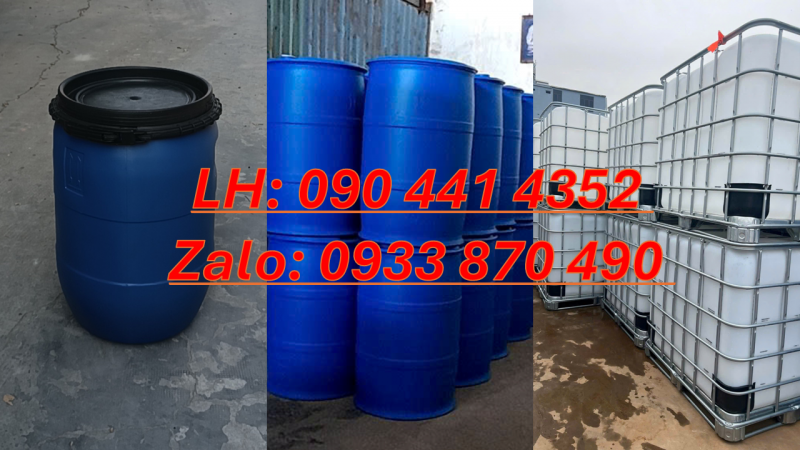 Tìm thùng phuy nhựa 2 đai, thùng phuy nhựa làm bè 220 lít giá tốt 