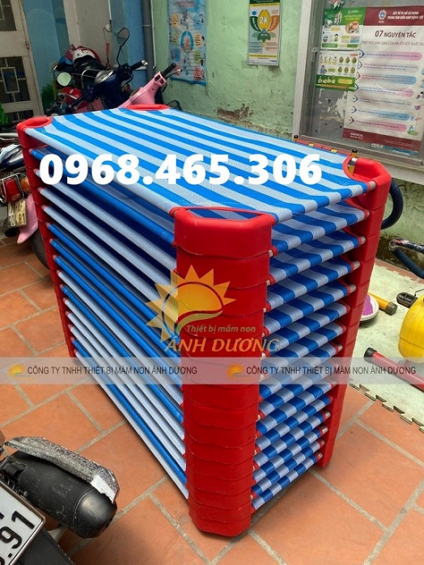 Giường lưới cho mầm non , giường ngủ mầm non 